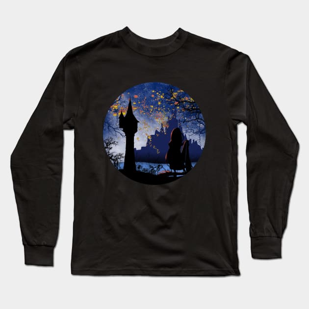 Birthday Lights Long Sleeve T-Shirt by Magdalen